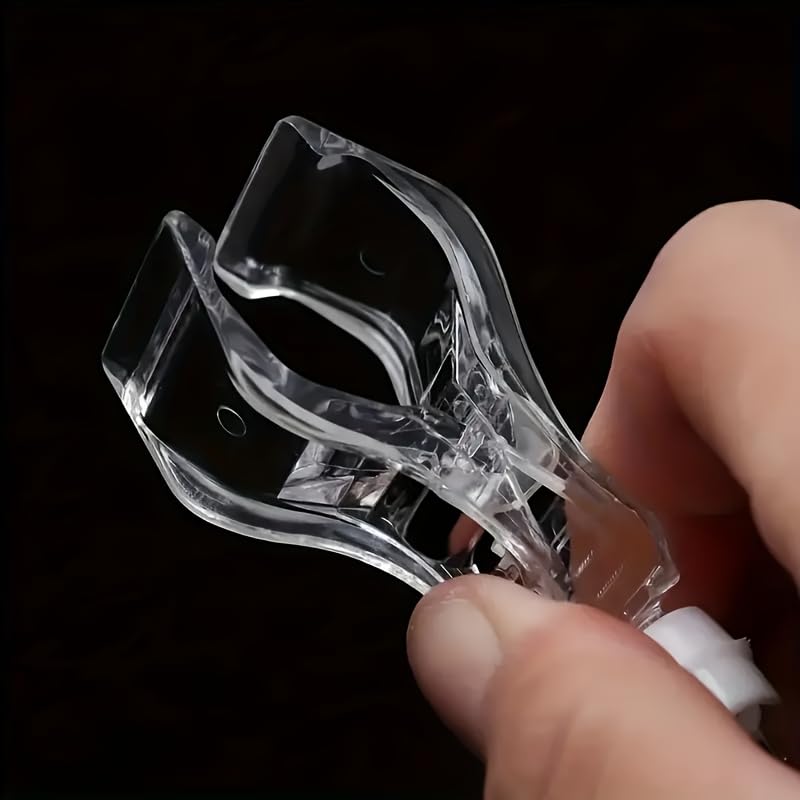 10pcs Clear Plastic Signage Clips for Shelves, Retail Price Tag Holders for Office, Reading, Dining Use