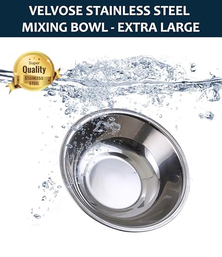 Stainless Steel Mixing Bowl Extra Large, 17-Quart, 18.5 inch (Diameter), 5.3 inch (Height) Mixing Bowl 18.5" (1)