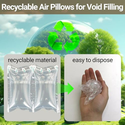 300 Count Air Pillows for Shipping Inflatable Air Bags for Packing, 3.54" X 5.9" Air Pockets for Packaging Moving Supplies Box Filler Purse Shaper Alternative to Packing Peanuts - size: 3.54" * 5.9" (300 Count）