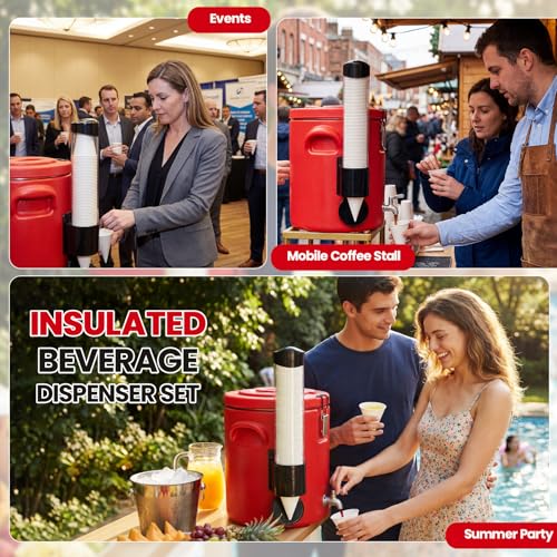 3.7 Gallon Stainless Steel Insulated Beverage Dispenser water cooler