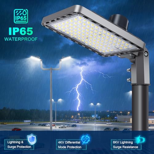 240W LED Parking Lot Light 36000LM 5000K Dusk to Dawn Pole Mount - size: 240W/1Pack