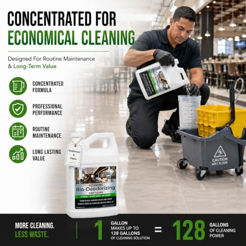 Heavy Duty Enzyme Restaurant Bio-Deodorizing Floor Cleaner - 1 Gallon