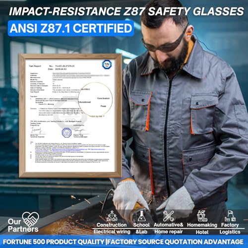 Safety Glasses Ansi Z87.1 Clear Safety Glasses Bulk Impact Scratch Resistant Lens Protective Eyewear for Men Women - color: 36pcs Gray