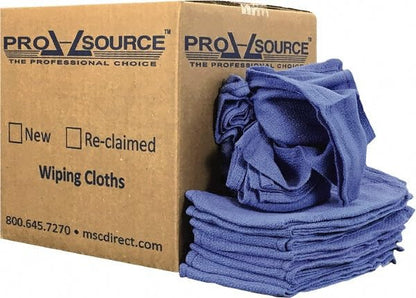 PRO SOURCE 10 Lb Box Virgin Surgical Lint-Free Blue Cotton Huck Towels: 16" x 25" - size: 10 lb
