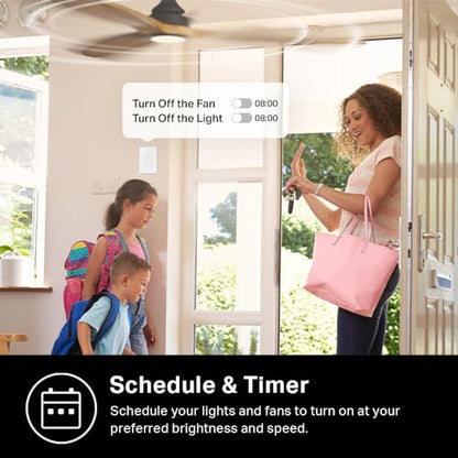 Kasa Smart Ceiling Fan Control & Dimmer Switch, KS240, Single Pole