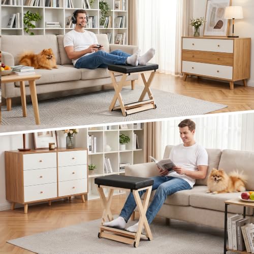 Adjustable Foot Rest Under Desk with 3 Tilt Angles