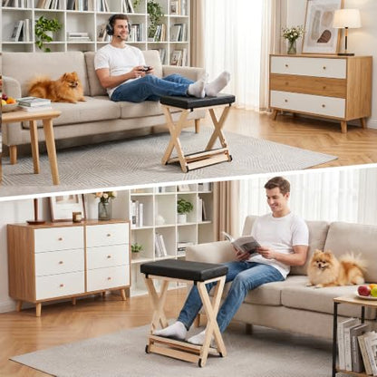 Adjustable Foot Rest Under Desk with 3 Tilt Angles