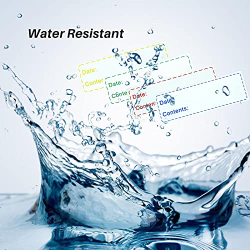 600pcs 1 x 3 Inch Removable Storage Stickers,Self-Adhesive Food Freezer Date Labels-Waterproof Oil-Resistant Easy Clean Leaves no Residue Perfect for Kitchen Containers,Blue Labels - color: 600pcs-blue