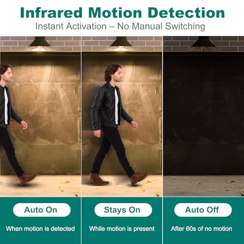 DiCUNO PIR Motion Sensor Light Bulbs, 12W, Warm White 2700K, 2-Pack - color: Warm White 2700k