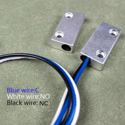 Gebildet Rolling Door Contact Magnetic Reed Switch Alarm with 3 Wires for N.O./N.C. Applications MC-51 - color: Silver-E1279T