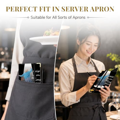 Server Book,7 Pocket Zipper Organizer,Server Books for Waitress - color: Dear