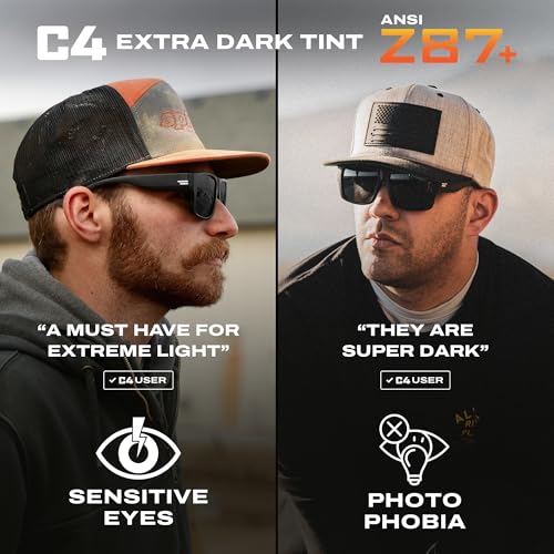 TOROE VALLEY Polarized z87+ Men Sunglasses - color: Matte Black | Black Emblem | C4 Lens