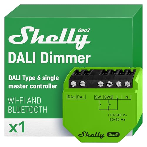 Shelly DALI Dimmer Gen3 Wi-Fi Smart Controller for Dimming LED
