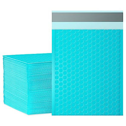 packbabol Bubble Mailers, 6x9 Inch Padded Bubble Mailers Pack of 50 Bubble Envelopes Opaque Self Seal Adhesive Waterproof Bags for Shipping and Packaging (Teal, 6x9-50) - color: teal, size: 6x9-50Pc