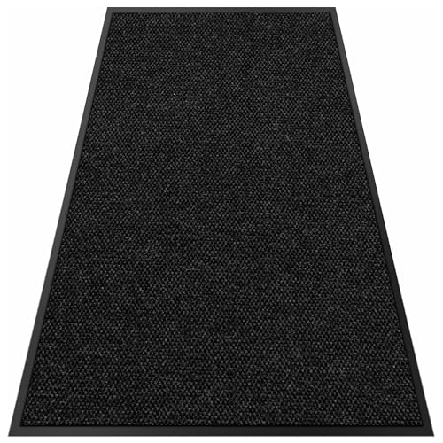 koloko 2ft x 5ft Durable Dirt Trapper Front Door Mat Outside Entrance - color: Black Pebble, size: 2 FT x 5 FT