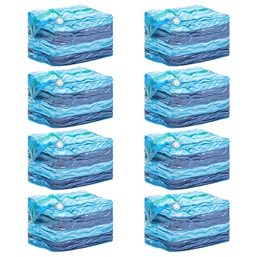 TAILI 8 Pack Vacuum Storage Bags, Jumbo Cube (31x40x15 Inch), Blue - color: Blue, size: 8 Jumbo