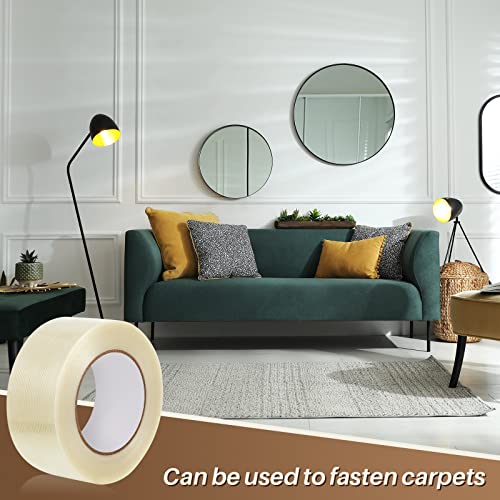 Amylove Filament Strapping Tape, 12 Rolls, 2 Inch X 55 Yard
