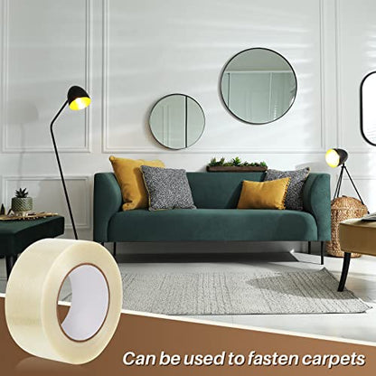 Amylove Filament Strapping Tape, 12 Rolls, 2 Inch X 55 Yard