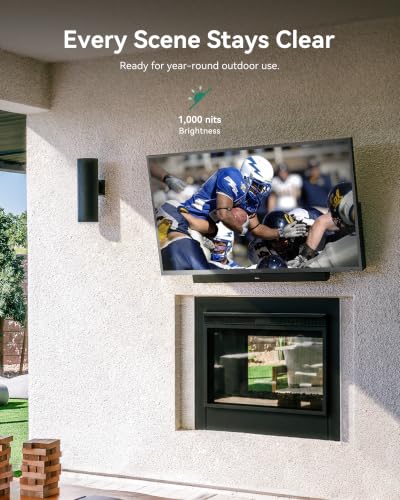 SYLVOX Outdoor TV, 65 inch Smart Waterproof Outdoor TV, 4K UHD Weatherproof - size: 65-inch, style: Deck Pro 3.0