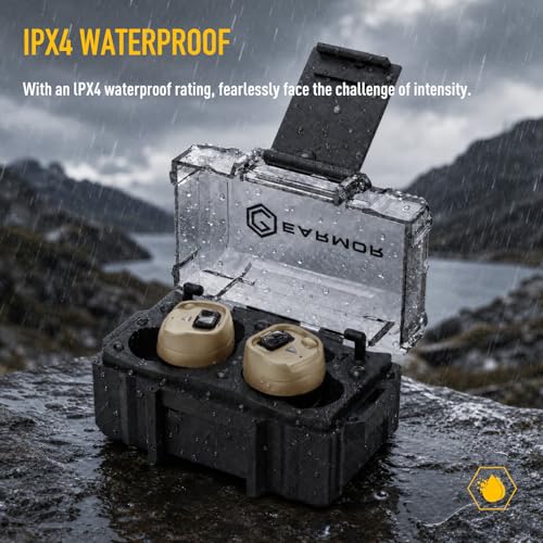 EARMOR M20T PRO Electronic Shooting Ear Protection 30dB NRR Noise Reduction - color: Brown Earmor M20t Pro Upgrade