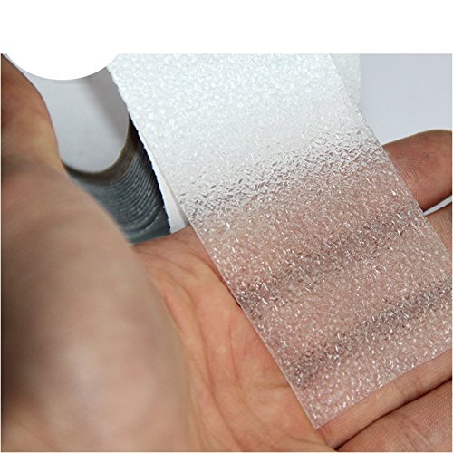 2" x 16' Roll Rubberized Anti Slip Safety Tape Non Skid Stair Step Grip Boat (Transparent) - color: Transparent