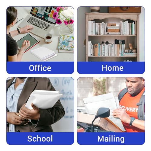 Goefun 6x9 Expanding Manilla Envelopes, 180 GSM Heavyweight - color: White, size: 6x9