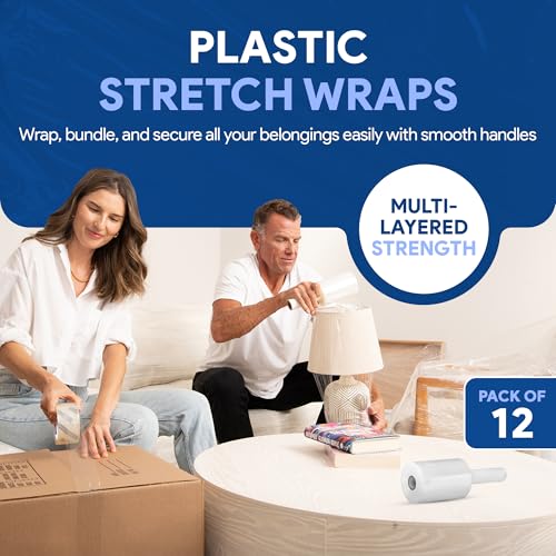 International Plastics Co. 5" Plastic Stretch Wrap with Handles - size: 12 Pack, style: 5" Products