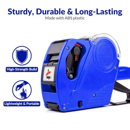 NATURALABEL 1-Line 8-Digit Price Gun Kit (Model NT5500, Blue) - color: Blue