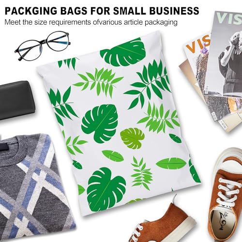 JinRuiKJ Poly Mailers 6x9 100 Pack, Tropical Leaves Design - color: Tropical Leaves, size: 6x9'' - 100 Pack