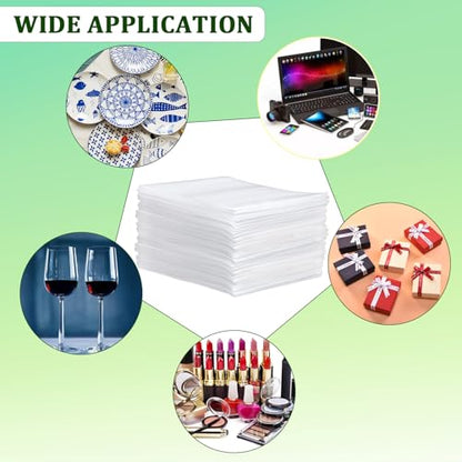 50 Pack Foam Pouches 8x16in, Cushion Foam Wrap for Moving - size: 8x16 inch