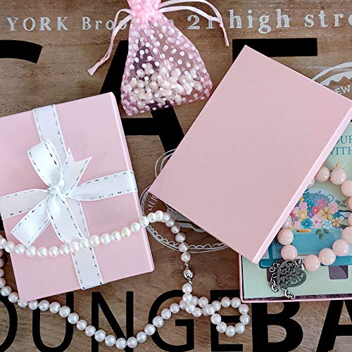 TheDisplayGuys 25 Cardboard Gift Jewelry Boxes w/Paddings #34-3.9x3.9x2 - color: Baby Pink