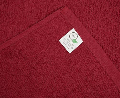 Salon Towels – Pack of 24 (16"x27") 100% Cotton Ring Spun (Not Bleach Proof) Ultra Soft, Highly Absorbent Hand Towels – Bulk for Spa, Gym & Salon (Burgundy) - color: Burgundy