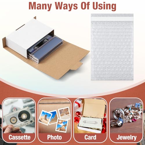 Marspark 50 Pack Small Shipping Boxes 5.51x3.27x1.38 Inches, White - color: White