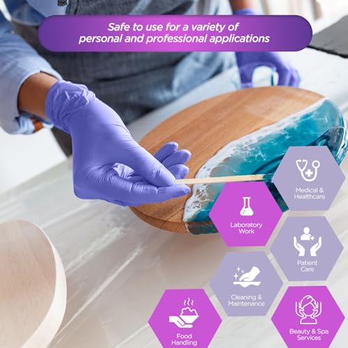 MED PRIDE Nitrile Exam 1200 Count Gloves, Blue Disposable Exam Gloves, Powder-Free Latex-Free, Medical Grade - style: Small Case of 1200