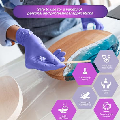MED PRIDE Nitrile Exam 1200 Count Gloves, Blue Disposable Exam Gloves, Powder-Free Latex-Free, Medical Grade - style: X-large Case of 1200