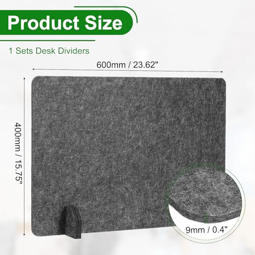 PATIKIL Desk Dividers 24" x 16",with 4Pcs Support Feet, Dark Gray Style C - color: Dark Gray Style C, size: 24" x 16"