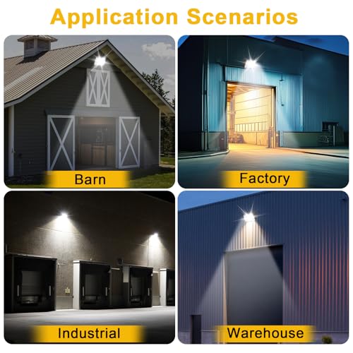 Paby 4 Pack 60W LED Wall Pack Light with Dusk to Dawn Photocell Outdoor Security Lighting Commercial Industrial Wall Light for Warehouses Factories Shopping Malls - size: 60W-4 Pack