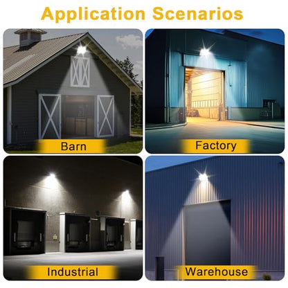 Paby 4 Pack 60W LED Wall Pack Light with Dusk to Dawn Photocell Outdoor Security Lighting Commercial Industrial Wall Light for Warehouses Factories Shopping Malls - size: 60W-4 Pack