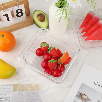24 Pcs Plastic Drain Shelf, Drain Tray for 1/6 Size Food Pan - size: 1/6