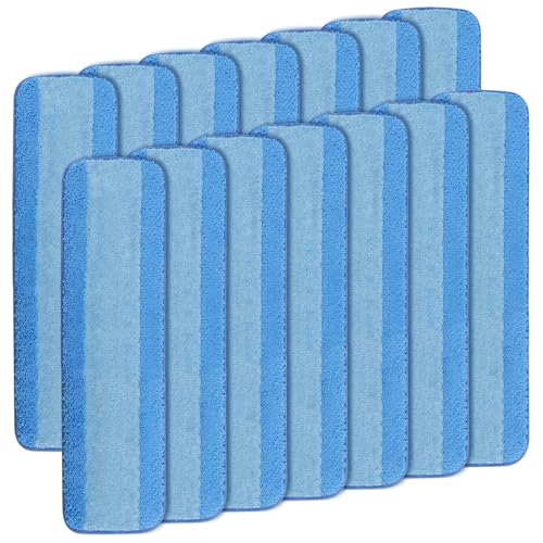15 Pack Microfiber Mop Pads 18 in Mop Pad Refills Compatible with Bona Mop