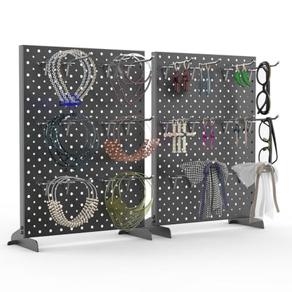 TORACK Pegboard Display Stand for Craft Shows & Fairs, Black, Pack of 4 - style: 4-Pack Black