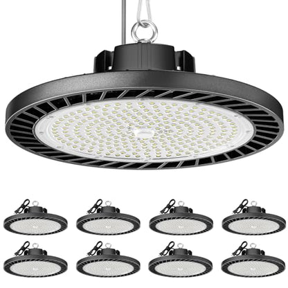 ONLYLUX 8 Pack LED High Bay Lights 200W, 30000LM 6500K (800W MH/HPS Eqv.) - size: 8 Pack