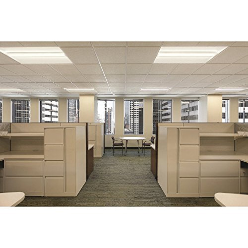 Lithonia Lighting 2x2 LED Troffer Light, BLT Series Low Profile LED Drop in Ceiling Light for Dropped Ceiling with Curved Ribbed Diffuser, 3300 Lumens, 4000K Cool White - color: 4000K, size: 2 ft x 2 ft, style: Standard