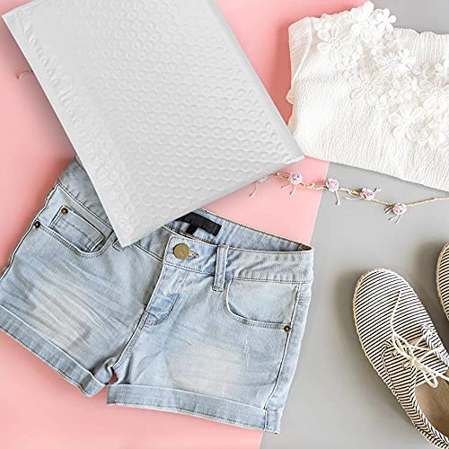 Immuson White 8.5 x 11 Inches Poly Bubble Mailers, 25 Pcs Self-Seal Shipping Bags, Packaging Bags, Padded Shipping Envelopes, Bubble Envelopes for Mailing/Packaging/Delivering - size: 8.5"x11"/25 Pcs