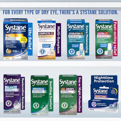 Systane PRO PF Multi-dose Preservative-Free Lubricant Eye Drops 32 Vials (Pack of 2) - size: 32 Count (Pack of 2)