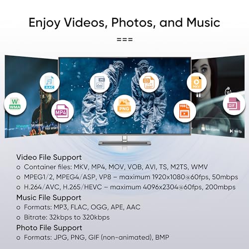 NEUMI Atom 4K Digital Media Player for USB and SD Cards (Renewed)