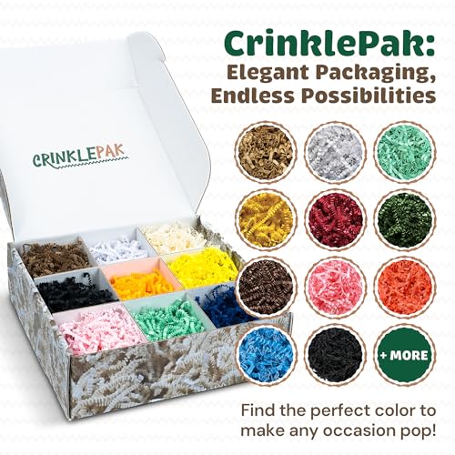 10LB Black Crinkle Paper Filler USA Made - color: Black, size: 10 LB