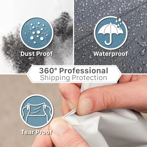 Fosmon Large Poly Mailers 30x36, 10-Pack Waterproof Shipping Bags- White
