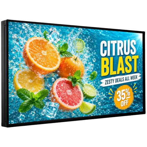 P5 Outdoor LED Sign 65" x 34", IP65 Waterproof Programmable Full Color Digital Display with WiFi & USB Control, High-Resolution Scrolling Text Image Video LED Advertising Board for Business - size: P5 65"x34"