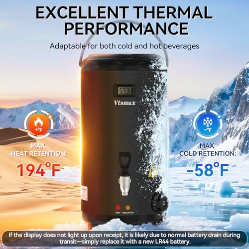 Commercial Electric Beverage Dispenser 2 Gallon with Foldable Stand, Black - color: Black, size: Electric Model